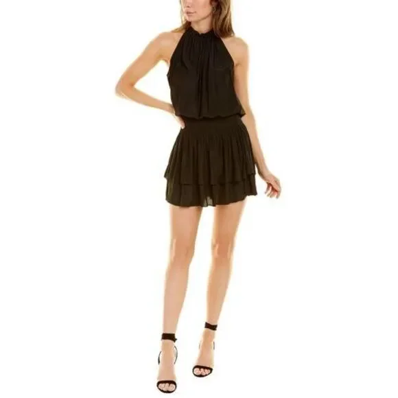Ramy Brook | Dresses | Nwt Ramy Brook Sleeveless Macy Gathered Blouson Mini  Dress Black Size Xxs 395 | Poshmark